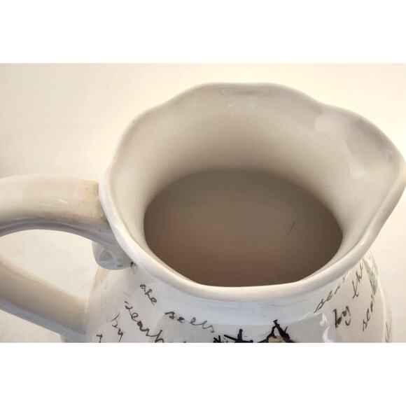 PITCHER/VASE-MAXCERA-STAMP SEAHORSE-Large Pourer-Seahorse Ocean Motif-10 Cups - Picture 8 of 11